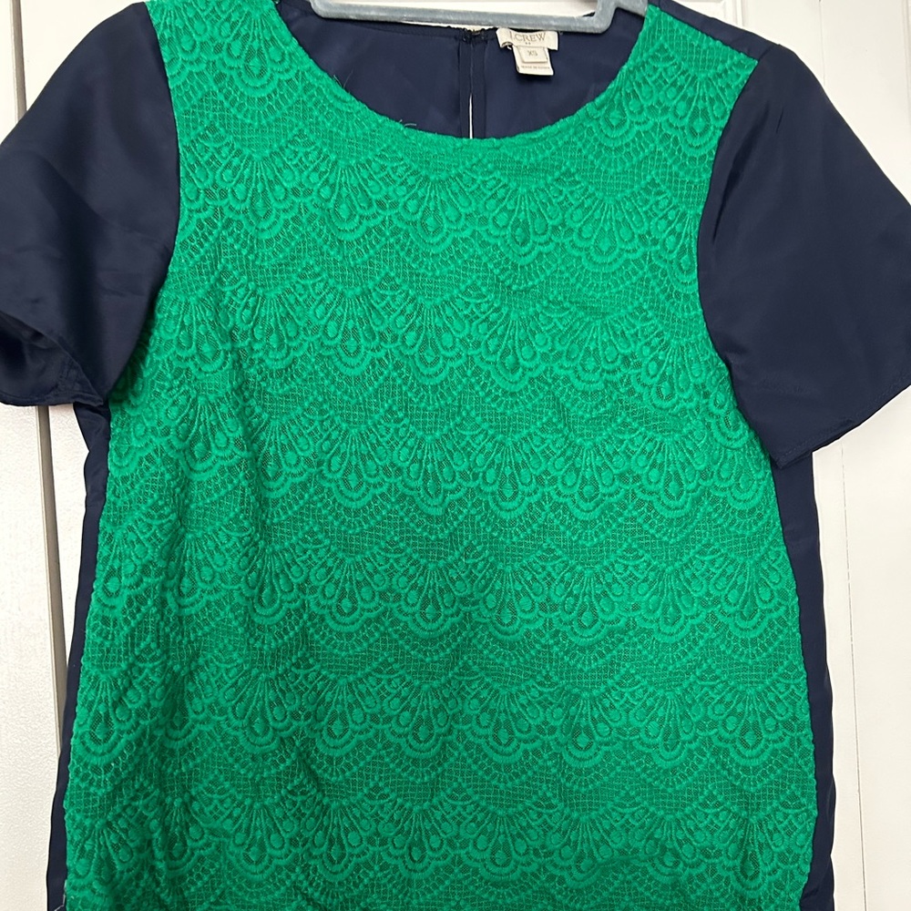 J Crew 2-tone blouse size XS